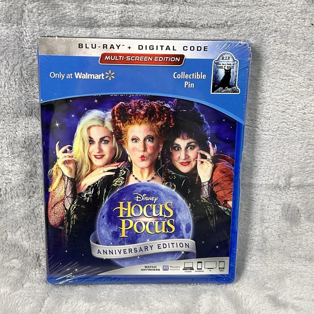 Hocus Pocus 25th Anniversary Blu-ray Sealed Walmart Exclusive Disney Collectible